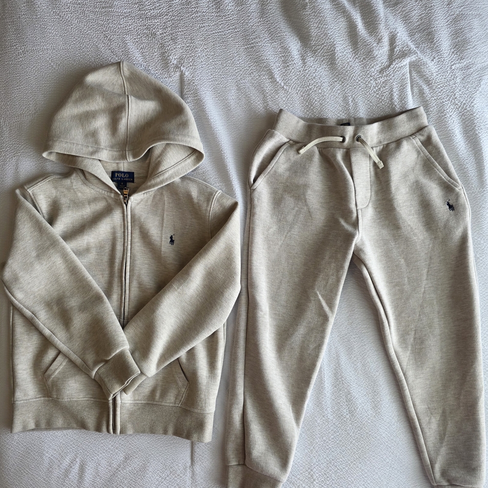 Polo by Ralph Lauren Light Tan Hoodie and Sweatpants